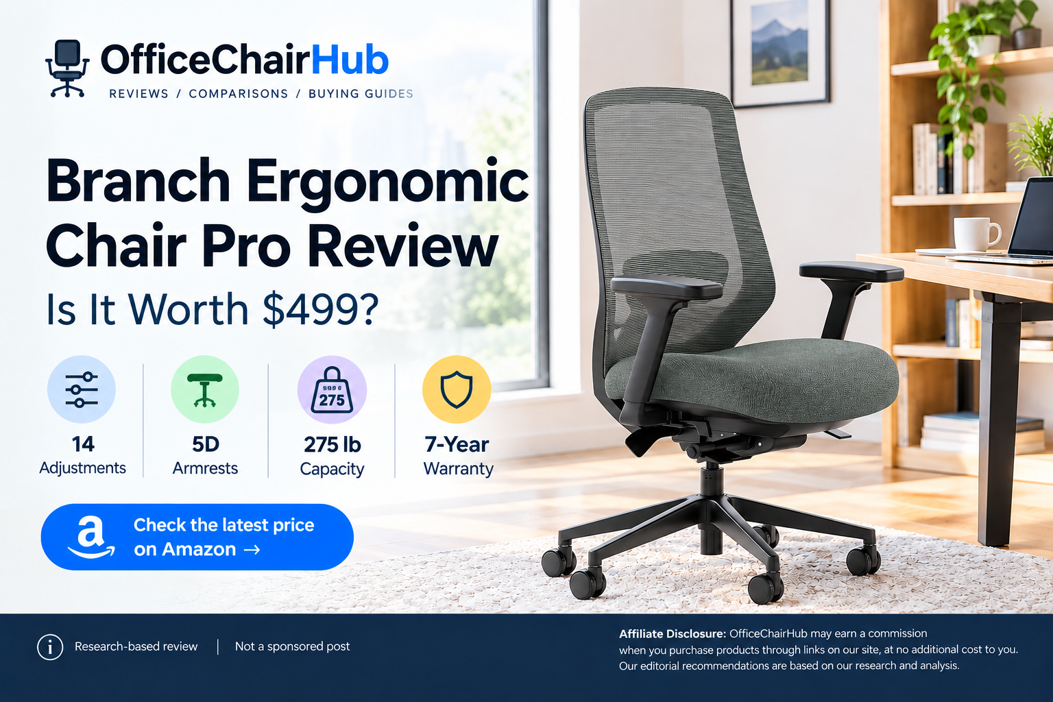 Branch Ergonomic Chair Pro review graphic